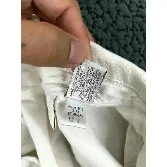 Chico's White Blazer Sz 0 3/4 Sleeve Cotton Blend Single Button Collar - Picture 4 of 10